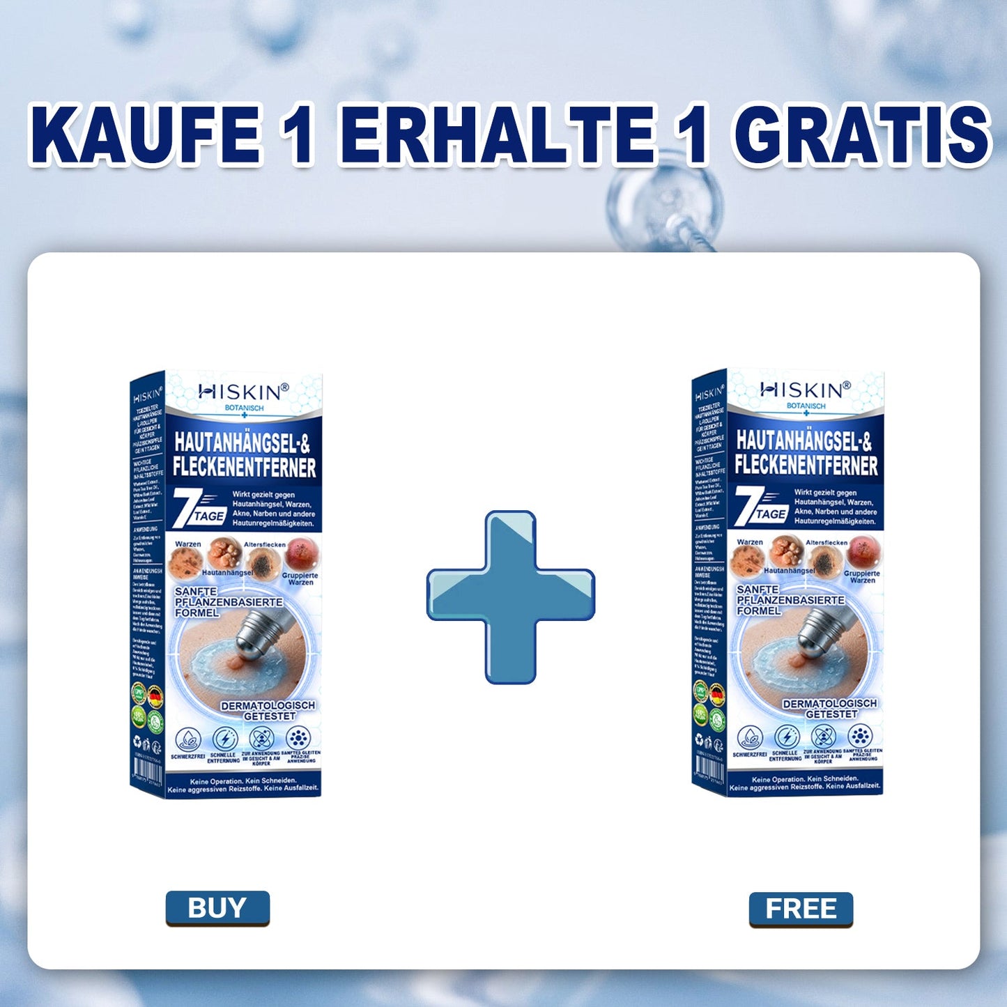 HISKIN®👩⚕️ 7-Tage-Hautmakel- & Hautanhängsel-Entferner Schmerzfreier Rollerball-Stift zur schonenden Entfernung von Hautanhängseln und Hautflecken – narbenfrei💛💛💛💛