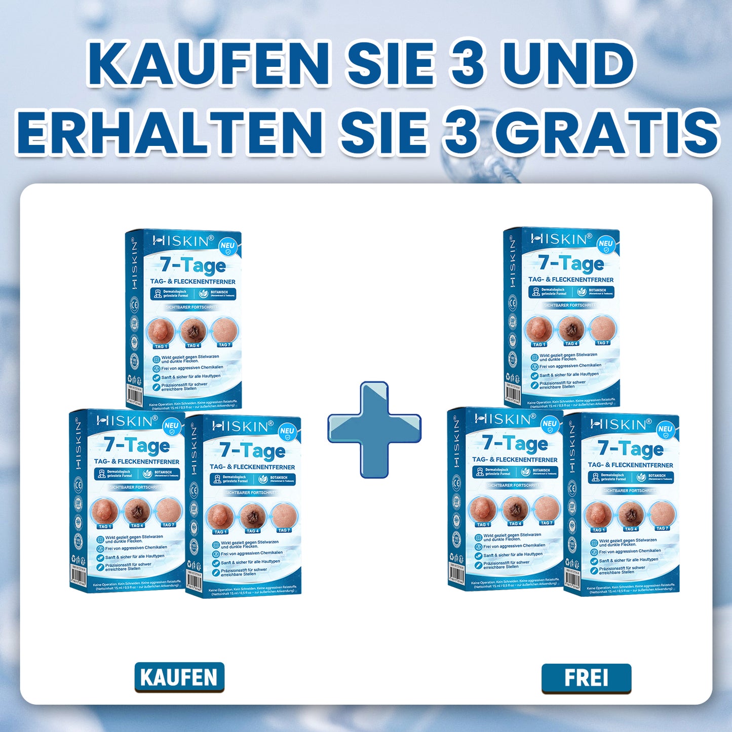 𝐇𝐈𝐒𝐊𝐈𝐍®👩‍⚕️⭐ 7-Tage-Hautmakel- & Hautanhängsel-Entferner Schmerzfreier Rollerball-Stift zur schonenden Entfernung von Hautanhängseln und Hautflecken – narbenfrei