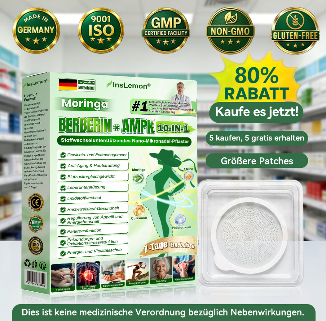 ⭐💫💫𝐈𝐧𝐬𝐋𝐞𝐦𝐨𝐧® 𝗠𝗼𝗿𝗶𝗻𝗴𝗮 × 𝗕𝗲𝗿𝗯𝗲𝗿𝗶𝗻𝗲 × 𝗔𝗠𝗣𝗞 𝟭𝟬-𝗶𝗻-𝟭 𝗠𝗲𝘁𝗮𝗯𝗼𝗹𝗶𝘀𝗰𝗵𝗲𝗿 𝗦𝘂𝗽𝗽𝗼𝗿𝘁 𝗡𝗮𝗻𝗼-𝗠𝗶𝗸𝗿𝗼𝗻𝗮𝗱𝗲𝗹-𝗣𝗳𝗹𝗮𝘀𝘁𝗲𝗿🇩🇪 (Nur einmal täglich, sichtbare Ergebnisse in 7 Tagen) ✅ Für Übergewicht, schlaffe Haut, Diabetes, Schlafapnoe, Gelenkprobleme und mehr💥