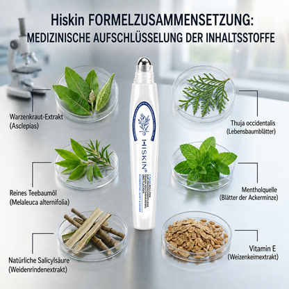 HISKIN®👩‍⚕️ 7-Tage-Hautmakel- & Hautanhängsel-Entferner Schmerzfreier Rollerball-Stift zur schonenden Entfernung von Hautanhängseln und Hautflecken – narbenfrei💛