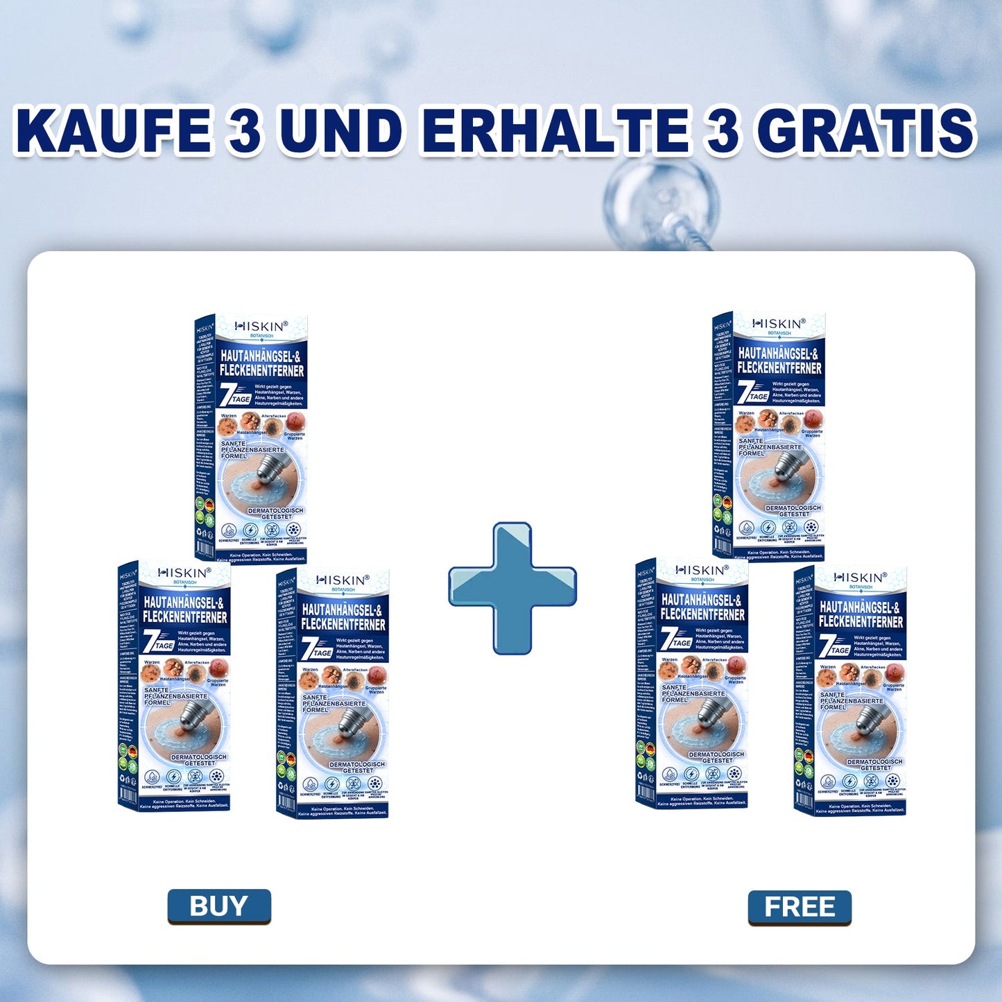 HISKIN®👩‍⚕️ 7-Tage-Hautmakel- & Hautanhängsel-Entferner Schmerzfreier Rollerball-Stift zur schonenden Entfernung von Hautanhängseln und Hautflecken – narbenfrei💛