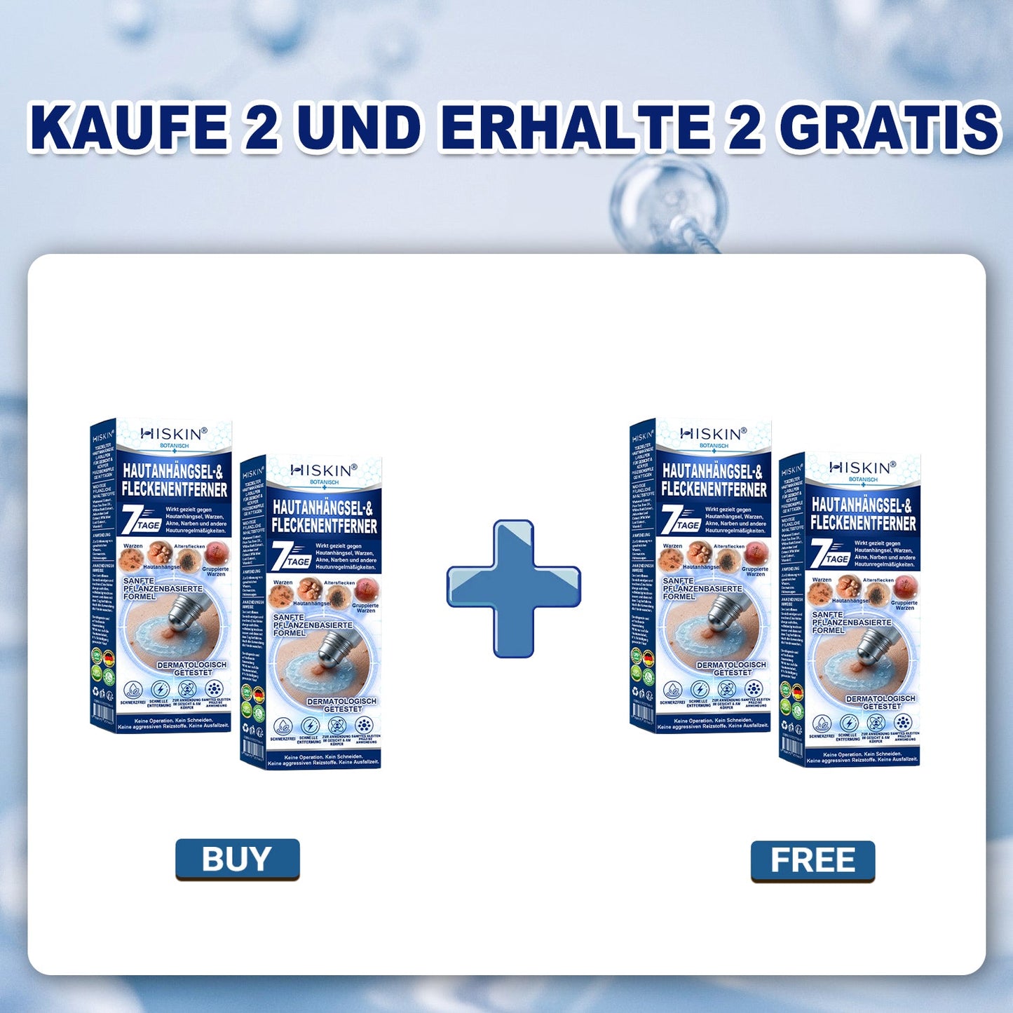 HISKIN®👩‍⚕️ 7-Tage-Hautmakel- & Hautanhängsel-Entferner Schmerzfreier Rollerball-Stift zur schonenden Entfernung von Hautanhängseln und Hautflecken – narbenfrei💛
