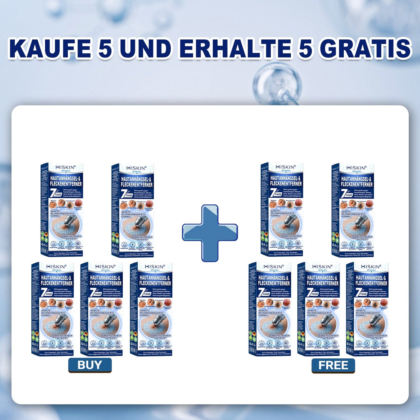 HISKIN®👩‍⚕️ 7-Tage-Hautmakel- & Hautanhängsel-Entferner Schmerzfreier Rollerball-Stift zur schonenden Entfernung von Hautanhängseln und Hautflecken – narbenfrei💛